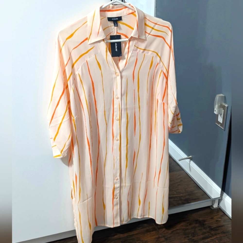 Alfani striped tunic top - NWT